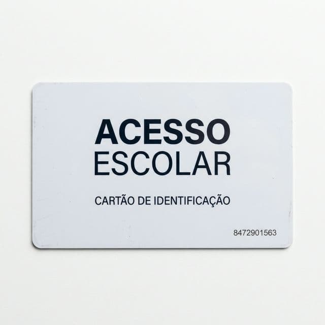 Cartão de Acesso Escolar