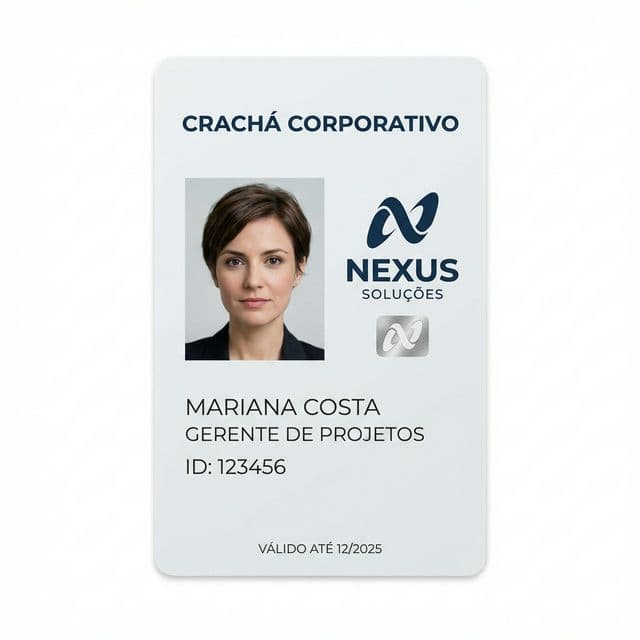 Crachá Corporativo Personalizado