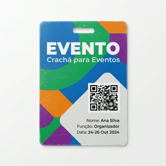 Crachá de Identificação para Eventos