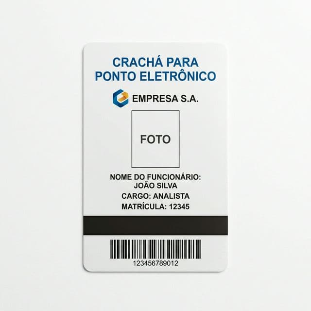 Crachá para Ponto Eletrônico