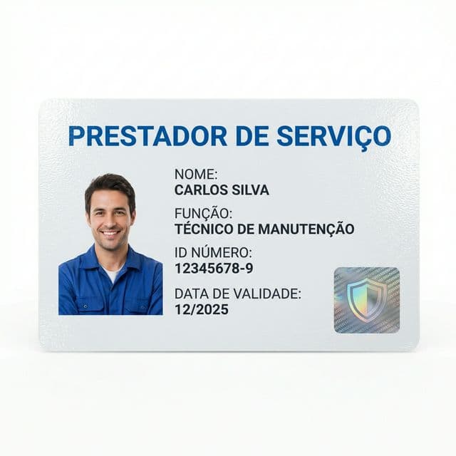 Crachá para Terceirizados